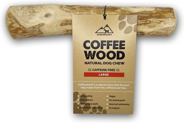 peaksNpaws All natural Caffine free Large dog Coffee Wood Chews Treat