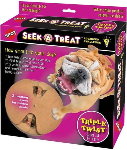 Ethical Pet Seek-A-Treat Advanced Challenge Triple Twist Puzzle Dog Toy