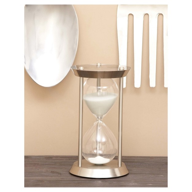 New Traditional Iron And Glass 60 minute Hourglass 12 quot Olivia amp May