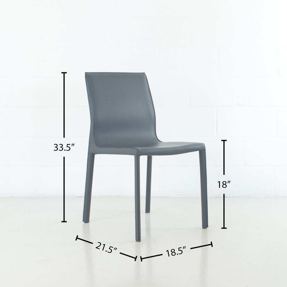 STAN Modern Leather Side Chair