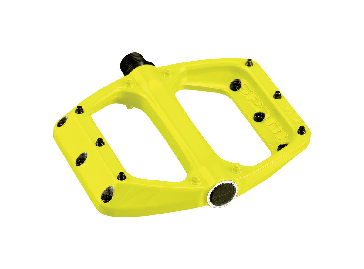 Spank Spoon DC Flat Pedals - Yellow - 2021