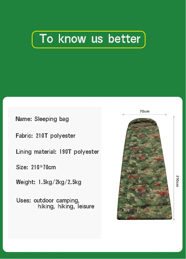 Portable light skin to keep warm and cold sleeping bag of camping camping sleeping bag trading  sleeping bags