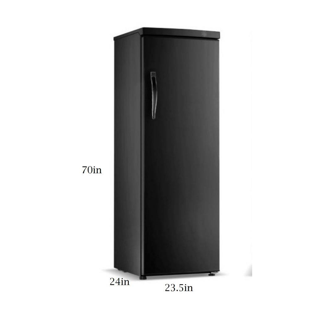 Cooler Depot 24 in. W 12.5 cu. ft. one door upright reach in refrigerator in Black DXXBD-350