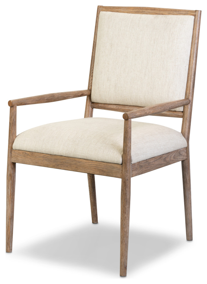 Glenview Dining Armchair Essence Natural   Midcentury   Dining Chairs   by Zin Home  Houzz