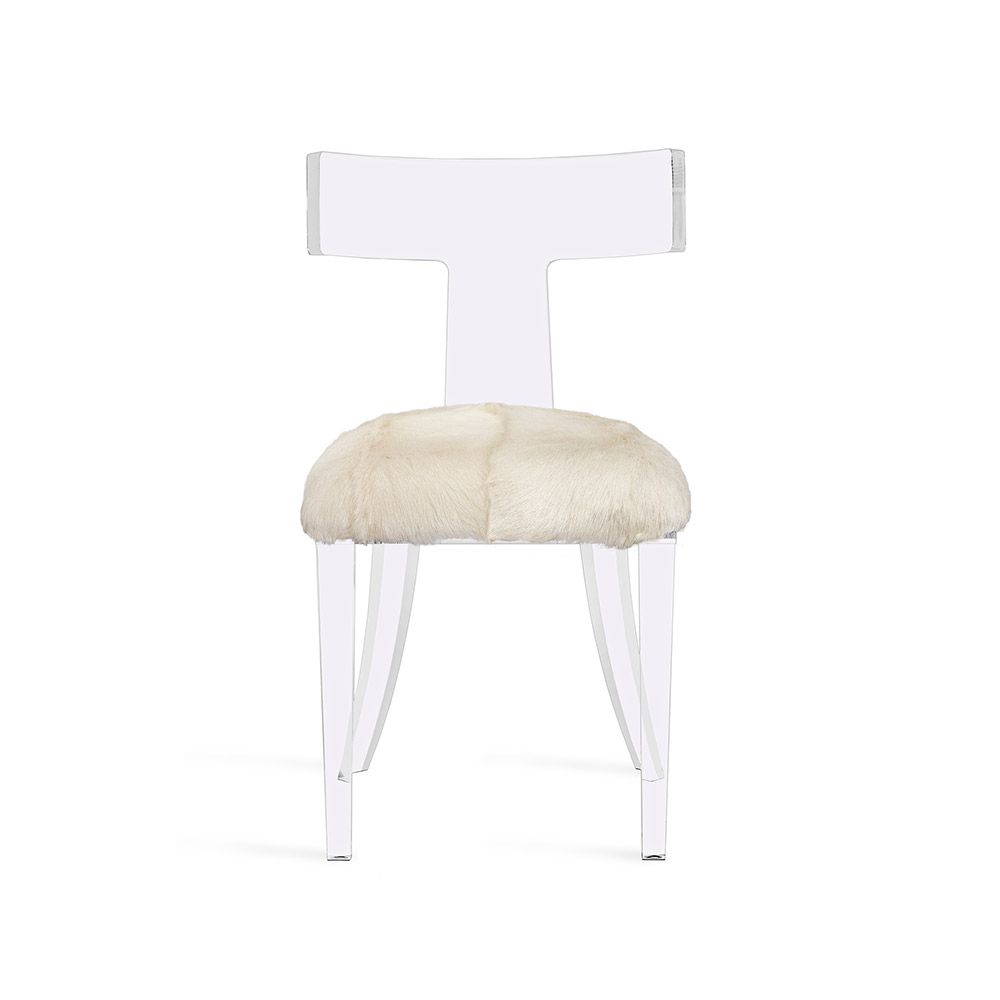 Tristan Acrylic Klismos Chair in Various Colors