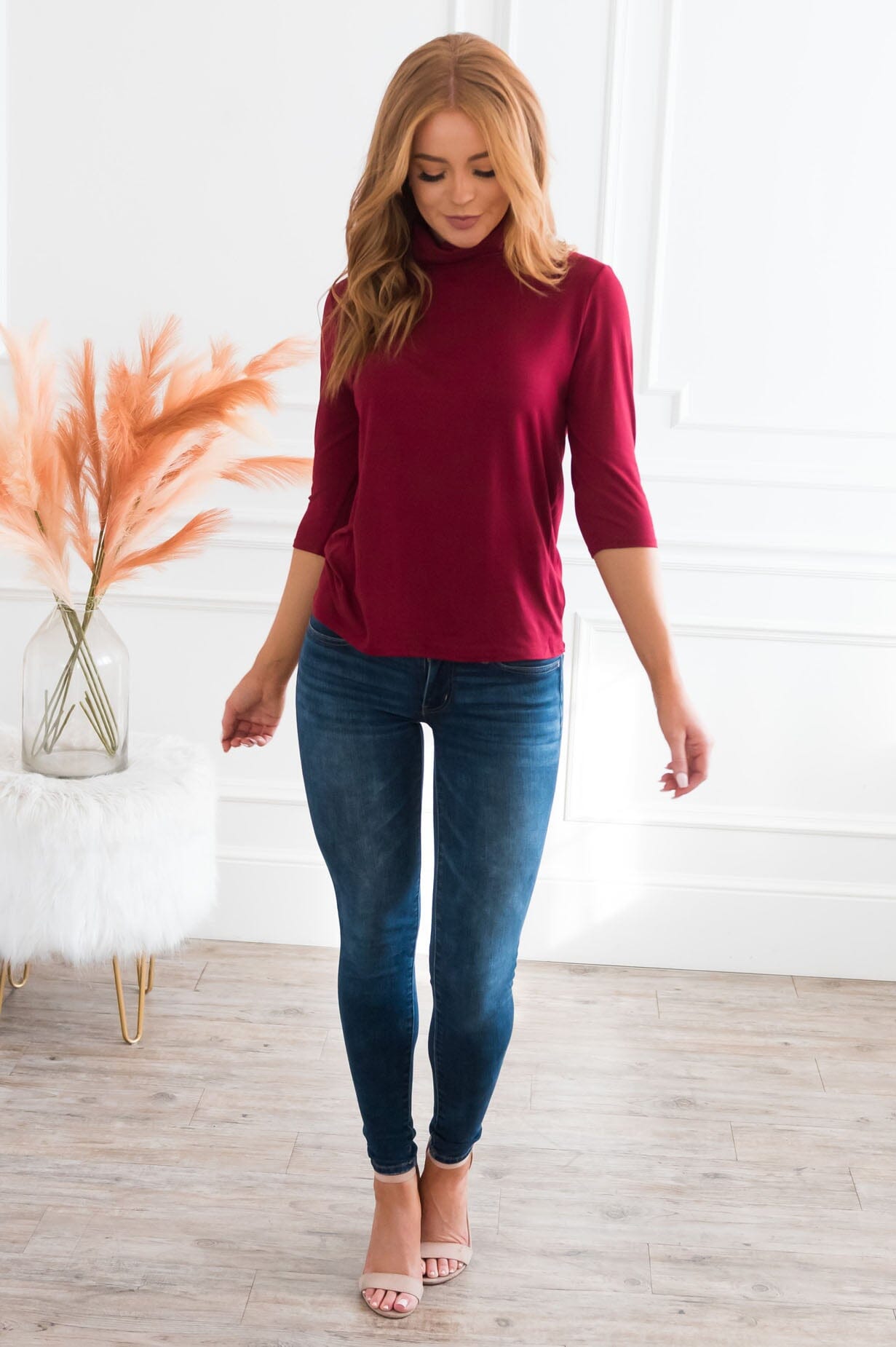 Simple Yet Perfect Modest Turtleneck Top