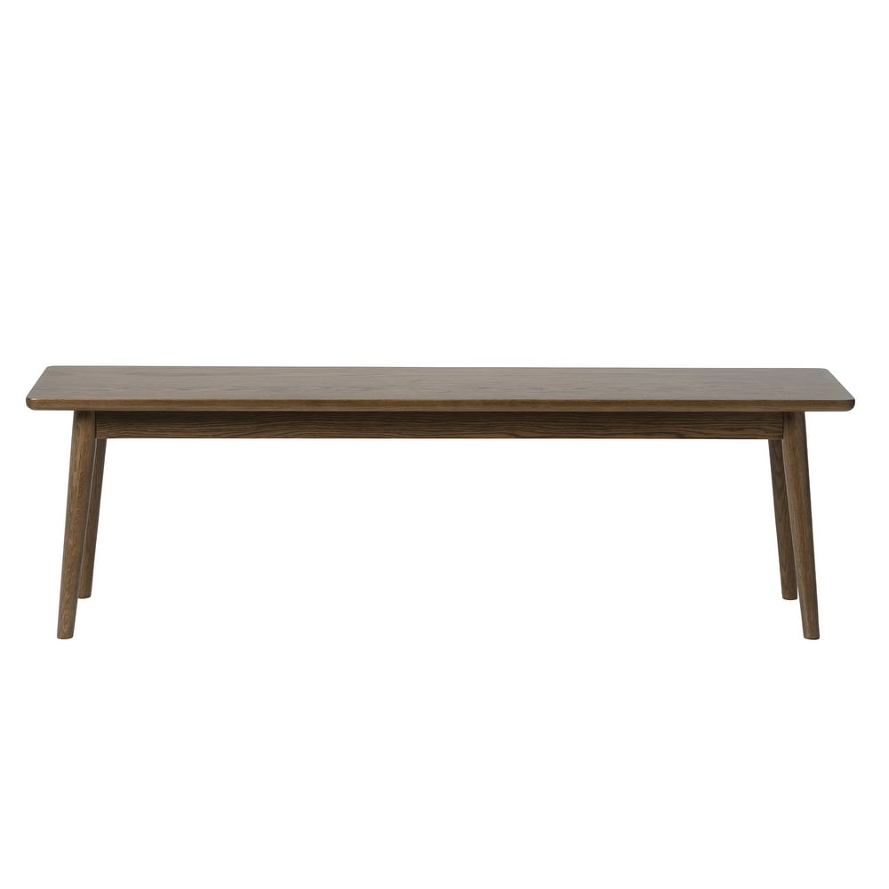 Rye Studio Bailyn Modern Oak Bench  Smoked Oak