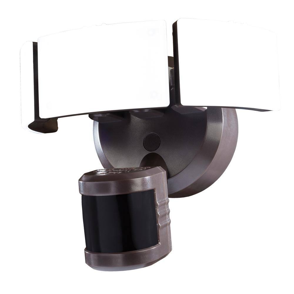 Defiant 2450 Lumen 270-Degree Integrated LED Motion Activated Bronze Security Flood Light DFI-5988-BZ-H