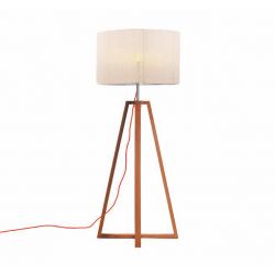 CLUB  LOUNGE FLOOR LAMP TEAK LED 4.3W BEIGE