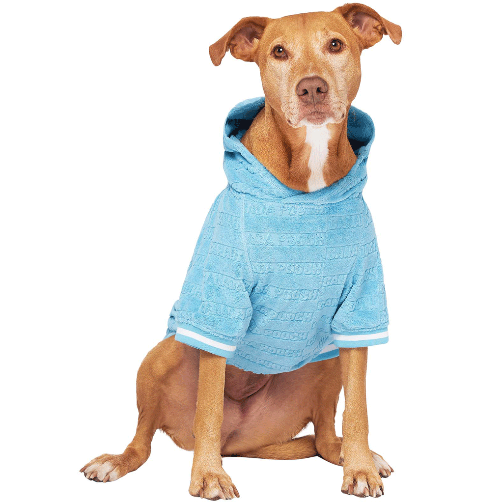 Canada Pooch Beach Bum Towel Hoodie for Dogs - Blue