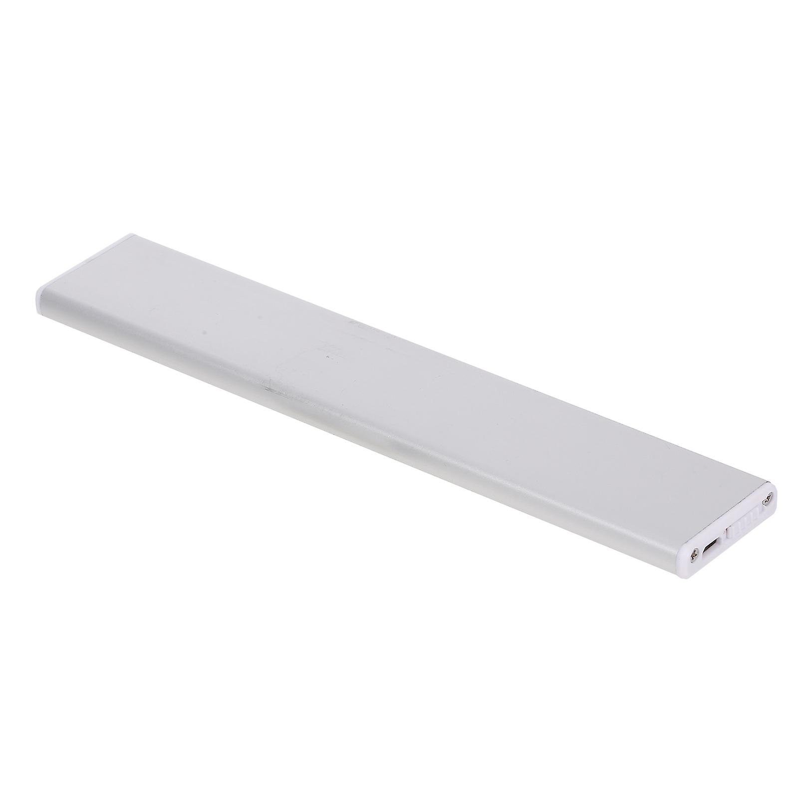 Silver 20cm Sensing Led Closet Light Rechargeable Sensor Light For Cabinet Wireless Wardrobe Light For Closet Kitchen 4000k Usb Charging Closet Light