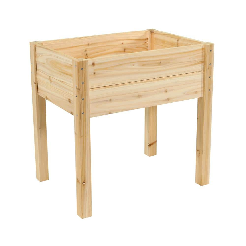 Outdoor Essentials Homestead 28 in. x 20 in. Cedar Raised Garden Bed Planter 357272