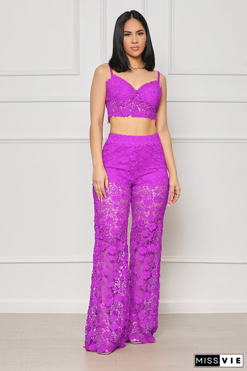 Forever Yours Lace Pants Set