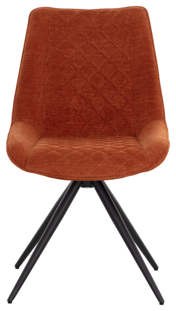 Freya Swivel Dining Chair Danny Rust   Midcentury   Dining Chairs   by Sunpan Modern Home  Houzz