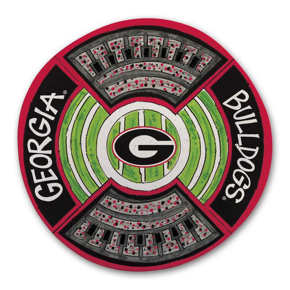 Magnolia Lane University of Georgia Football Stadium Melamine Platter 20151