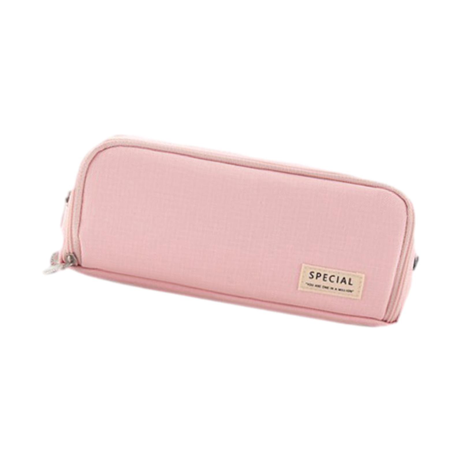 Pen Pouch Children Storage Portable School Kids Pencil Case Gift Pink