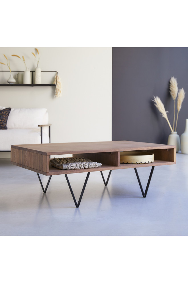 Solid Walnut Coffee Table  Tikamoon Metric   Midcentury   Coffee Tables   by Oroa   Distinctive Furniture  Houzz