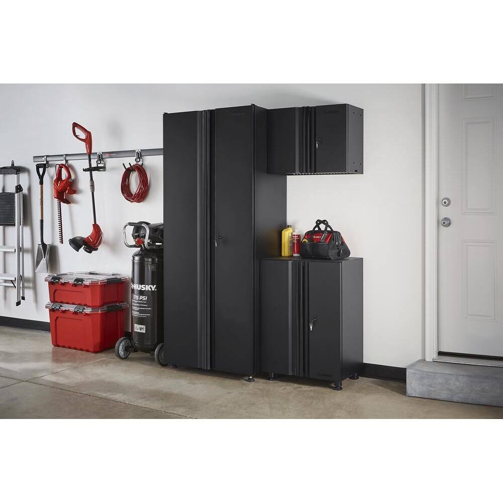 Husky 3-Piece Regular Duty Welded Steel Garage Storage System in Black GS05403-1D