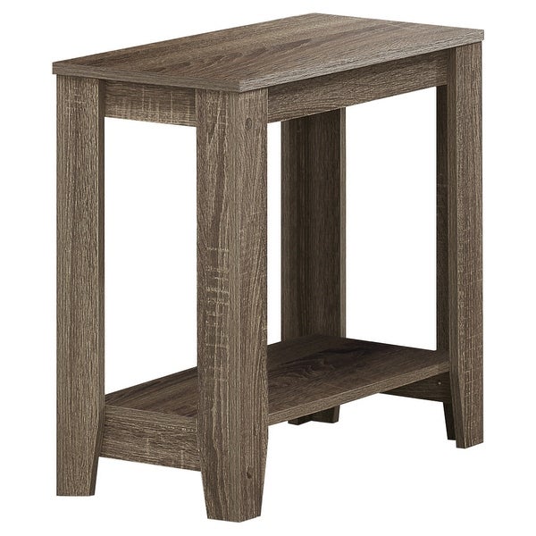 Dark Taupe Rectangular Side Accent Table