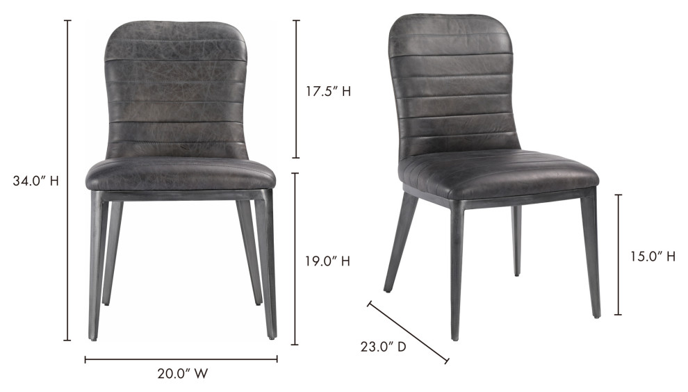 Industrial Shelton Dining Chair   M2   Black   Midcentury   Dining Chairs   by First of a Kind USA Inc  Houzz