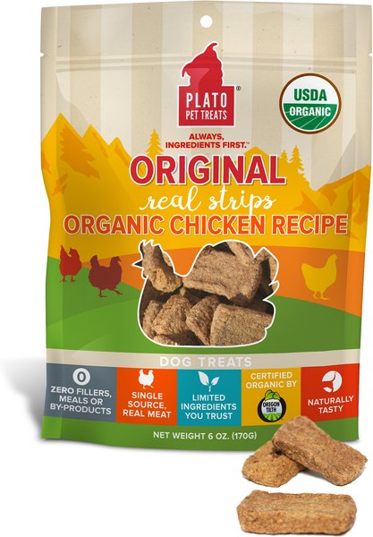 Plato Original Real Strips Chicken Recipe Dog Treats