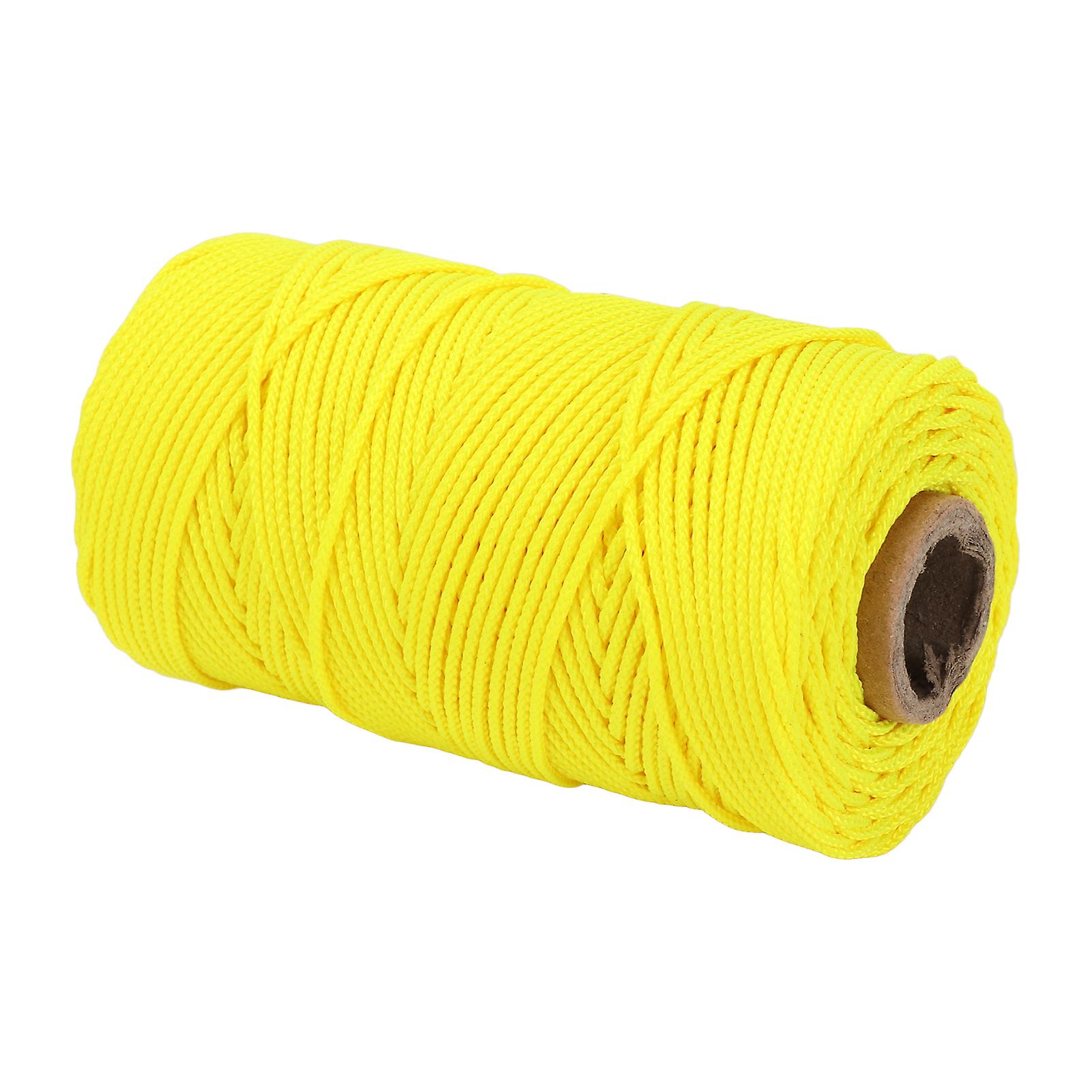 Diving Reel Line Replacement Wearproof Underwater Finger Spool Reel Round Line Fluorescent Yellow83m / 90.8yd