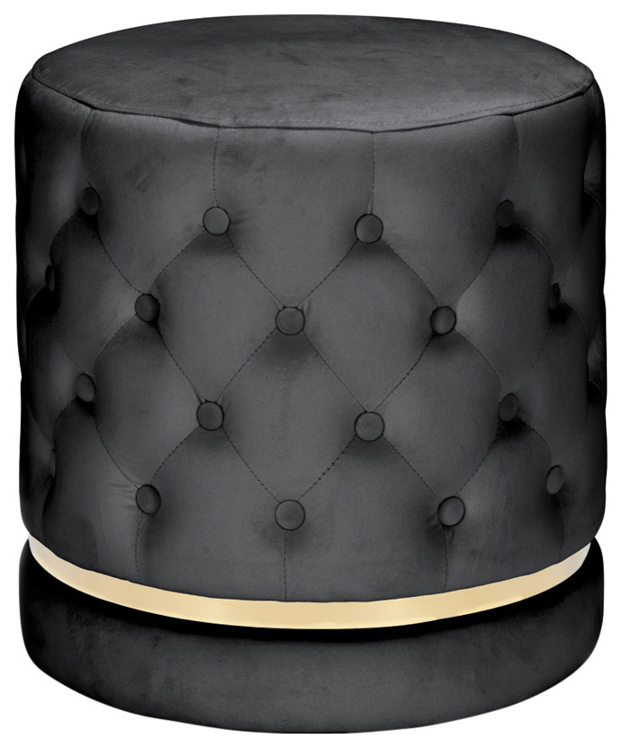 Julia Swivel Velvet Ottoman   Modern   Footstools And Ottomans   by LIEVO  Houzz