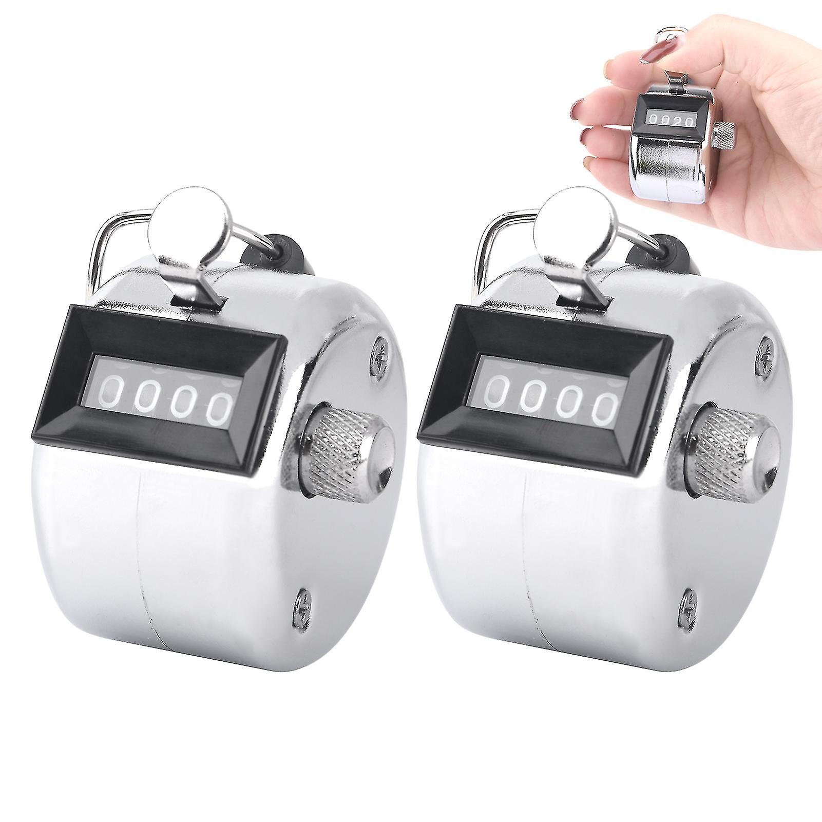 Metal Mechanical Hand Tally Counter For Coaching 4 Digital Finger Clicker Sport