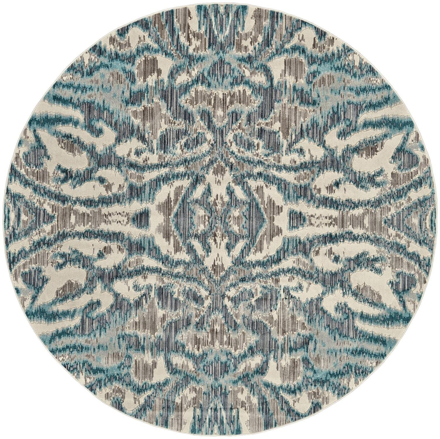 Arsene Teal and Taupe Rug by BD Fine