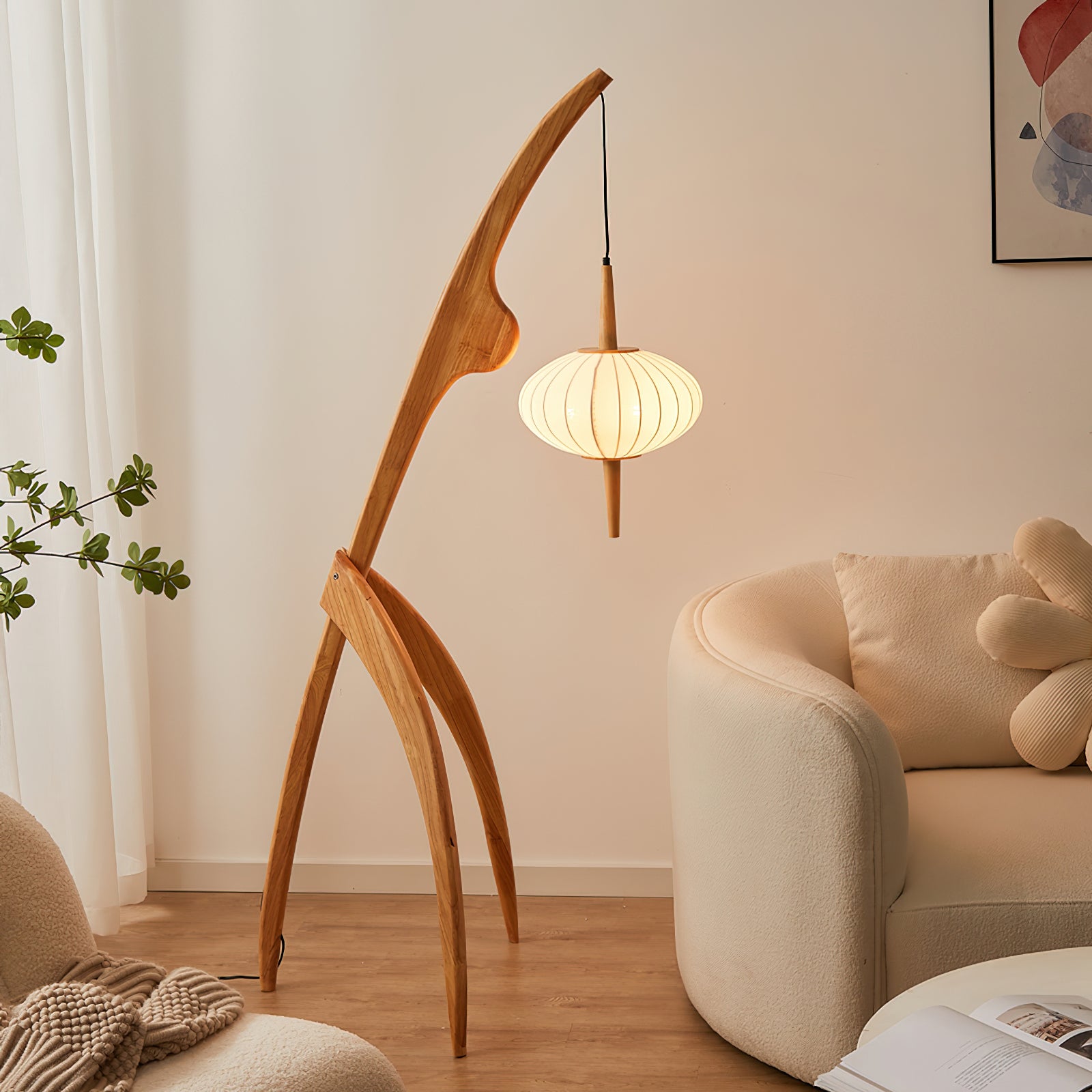 Mantis Wood Floor Lamp