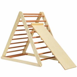 Costway Foldable Wooden Climbing Triangle for Toddler Baby TY327400NA