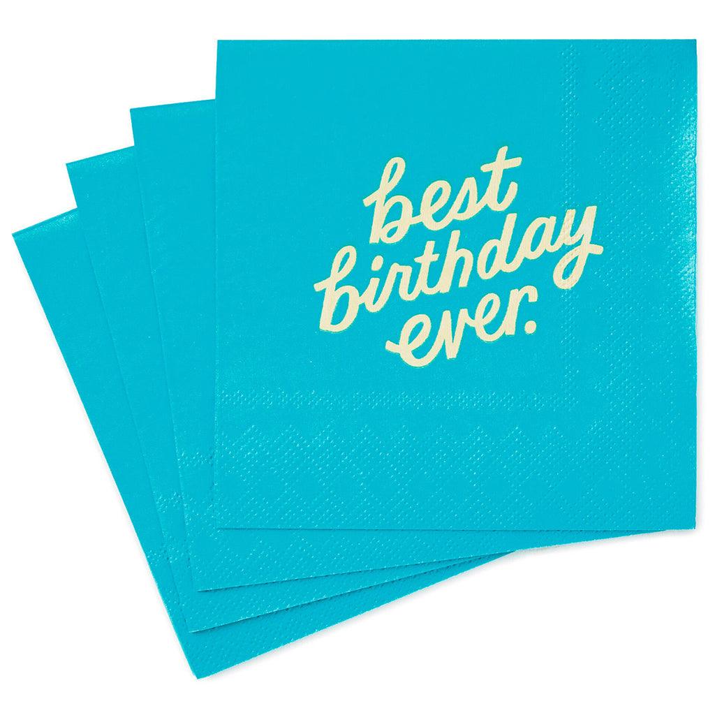 Hallmark  Best Birthday Ever Cocktail Napkins, Pack of 20