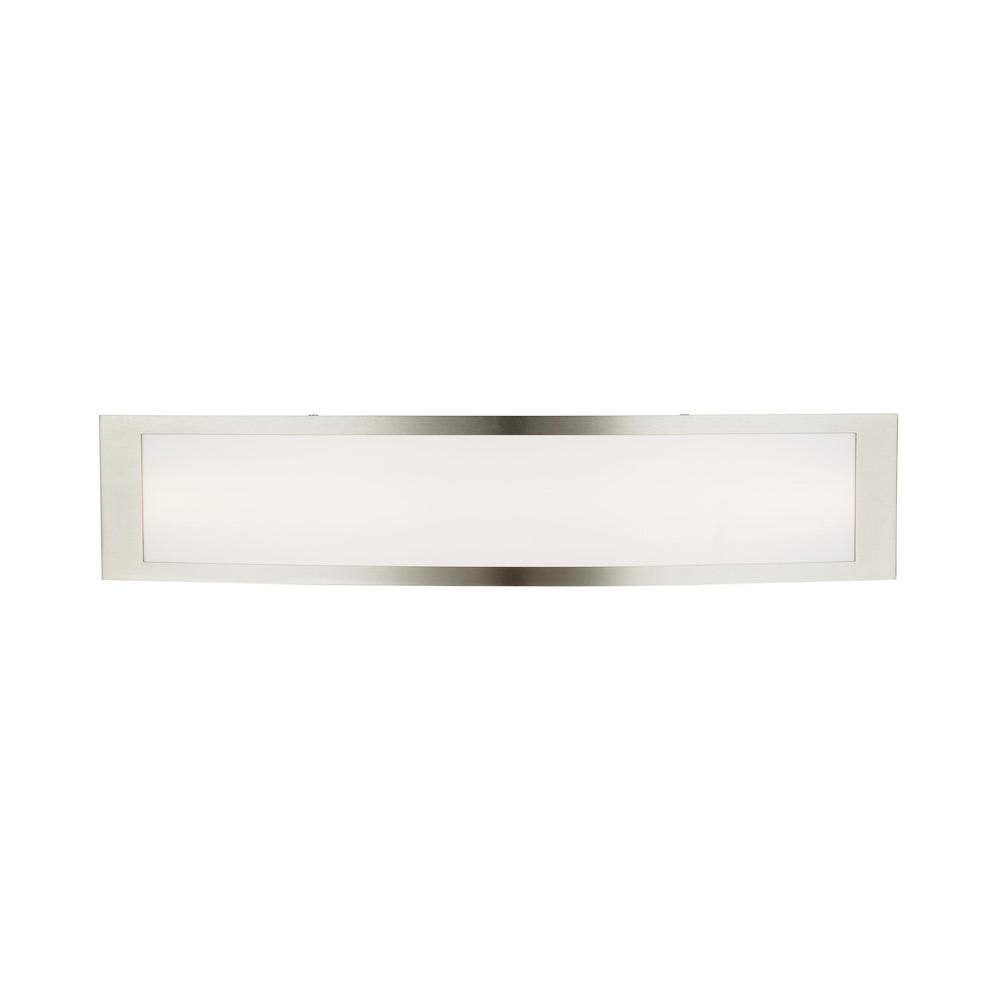 Hampton Bay Woodbury 24.5 in. Brushed Nickel Linear LED Vanity Light Bar IQP1381L-4