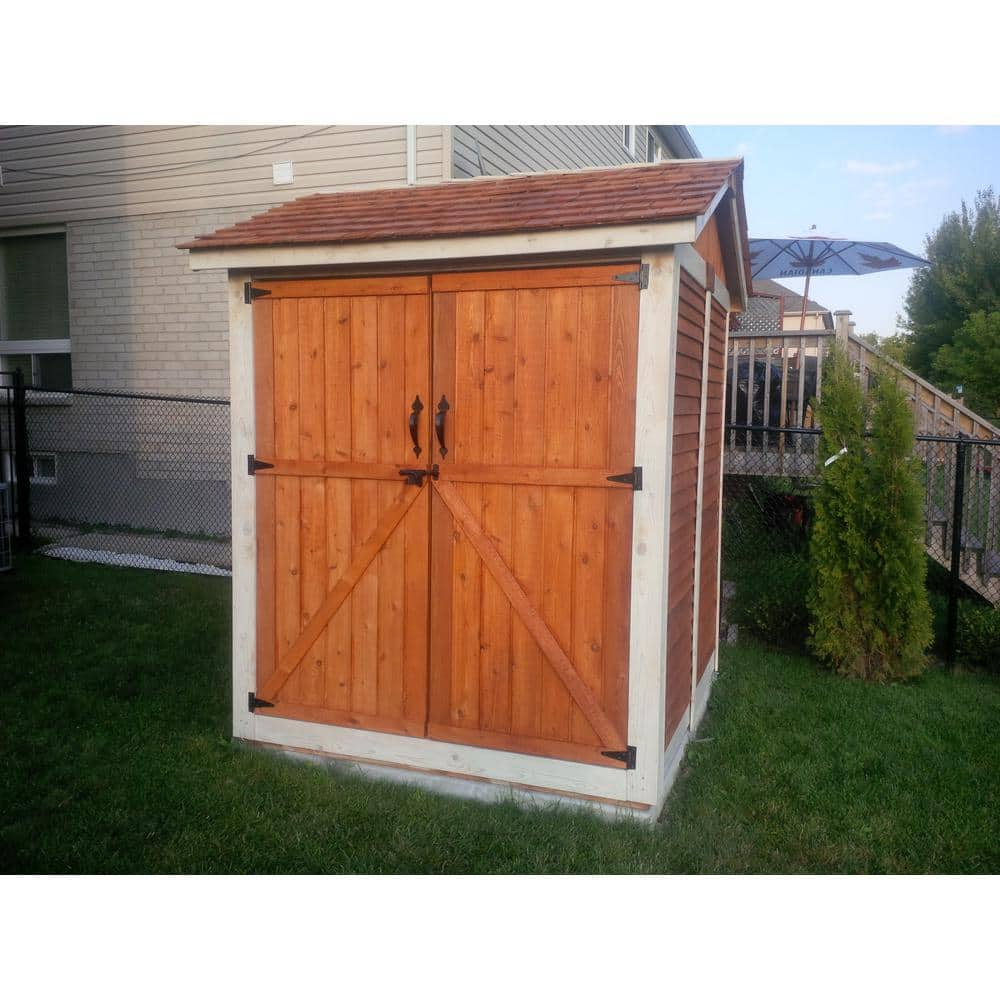 Outdoor Living Today 6 ft. x 6 ft. Western Red Cedar Maximizer Storage Shed MAX66