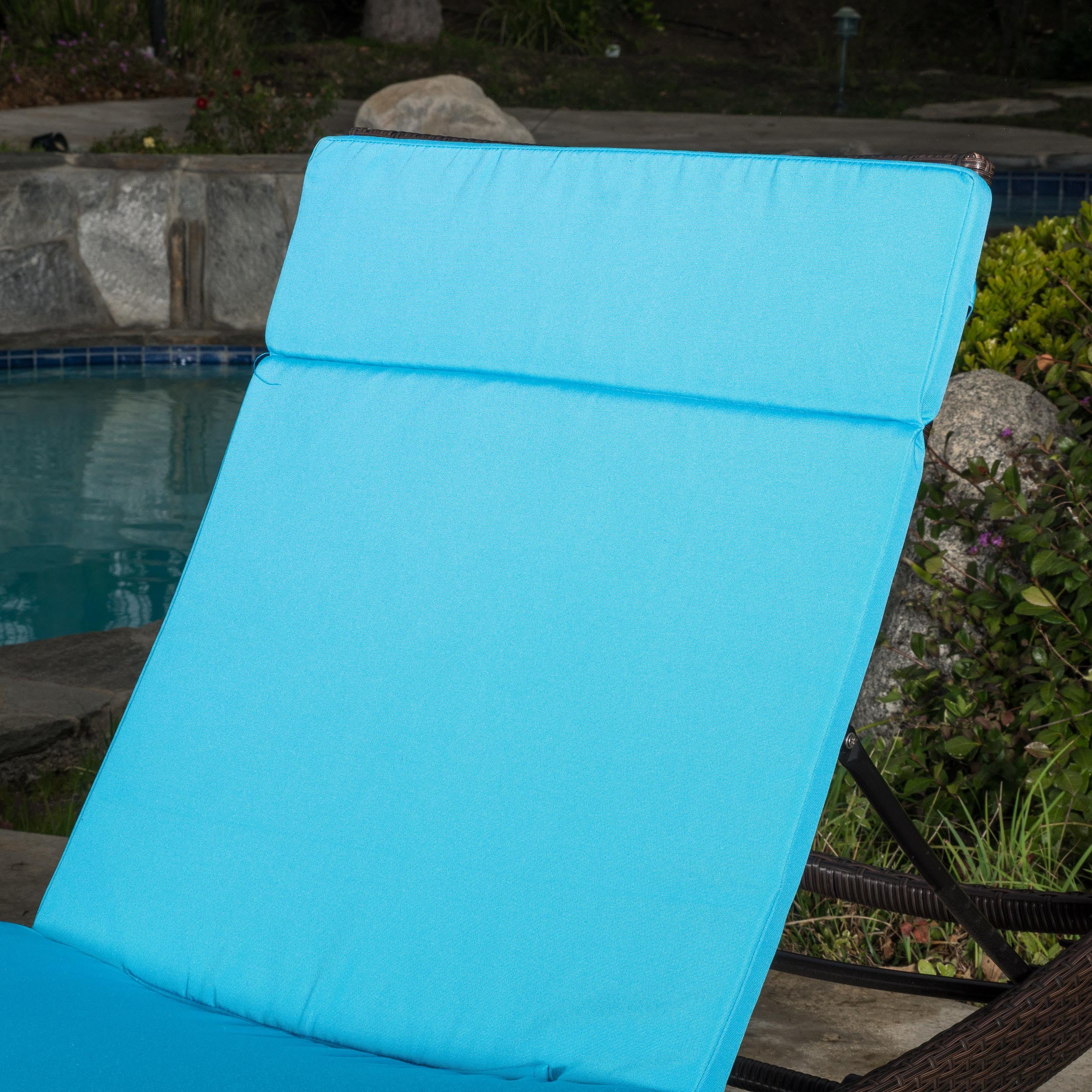 Soleil Outdoor Water Resistant Chaise Lounge Cushion