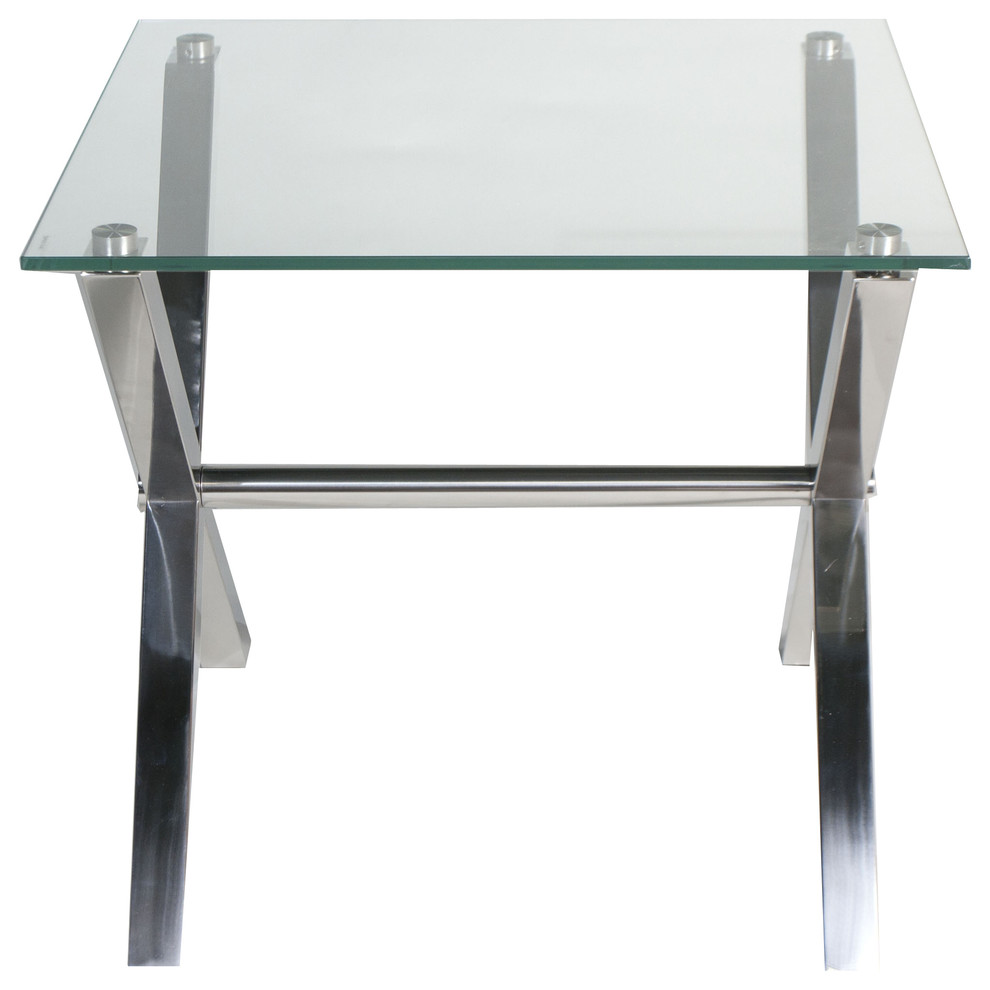 Ella Side Table Clear   Modern   Side Tables And End Tables   by Pangea Home  Houzz