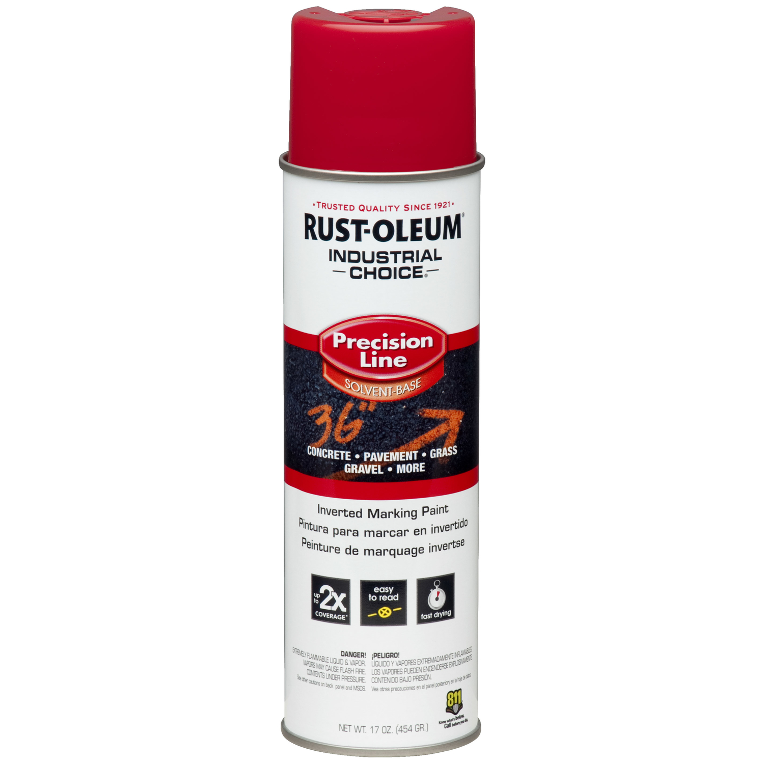 Rust-Oleum Industrial Choice Red Inverted Marking Paint 17 oz