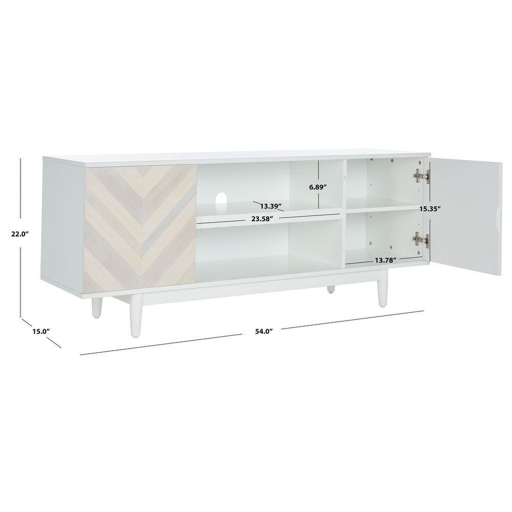 SAFAVIEH Tay 3 Shelf Patterned Media Stand   54\