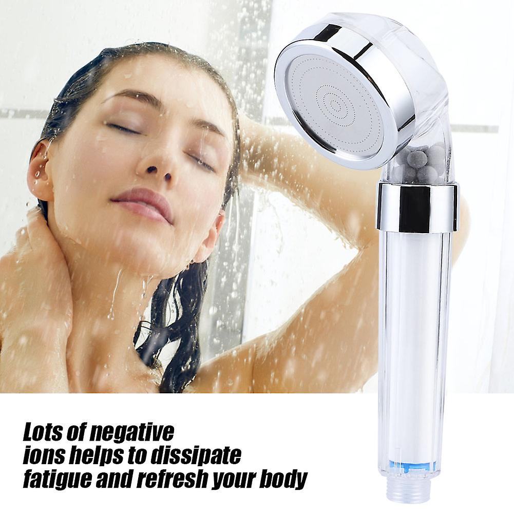 Negative Ions Pressurized Handheld Shower Head Bathroom Showering Bathing Sprinkler (#1)