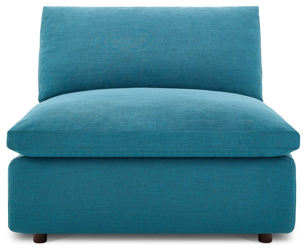 Modern Contemporary Urban Living Armchair Accent Chair  Aqua Blue   Contemporary   Armchairs And Accent Chairs   by House Bound  Houzz