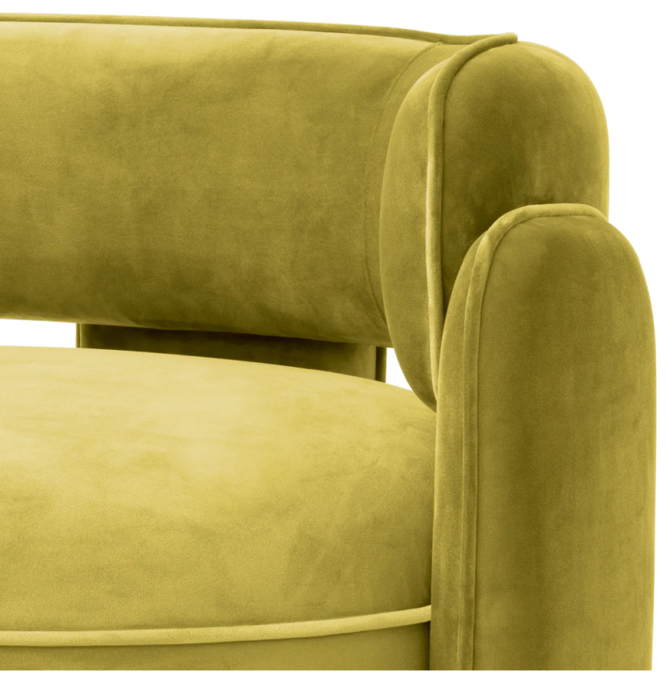 Savona Velvet Accent Chair  Eichholtz Chaplin   Midcentury   Armchairs And Accent Chairs   by Oroa   Distinctive Furniture  Houzz