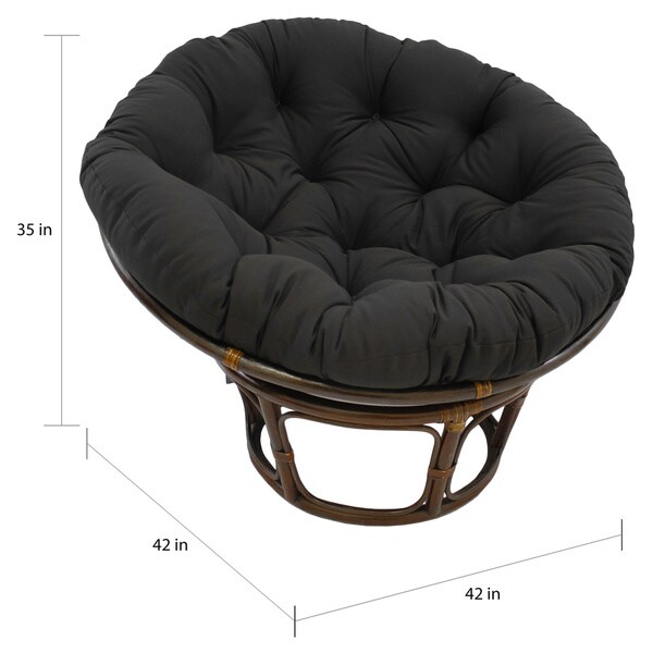 Bali 42-inch Papasan Chair with Twill Cushion