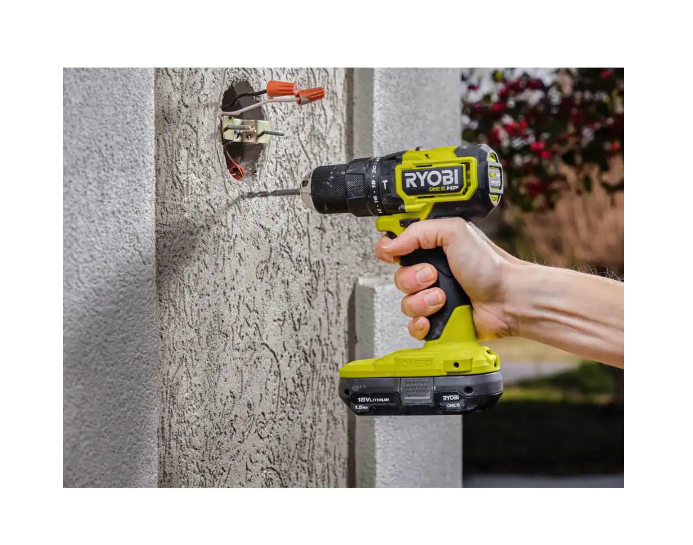 RYOBI PSBHM01B ONE+ HP 18V Brushless Cordless Compact 1/2 in. Hammer Drill (Tool Only)