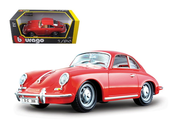 Bburago 1961 Porsche 356 B Coupe Ivory White 1/24 ...