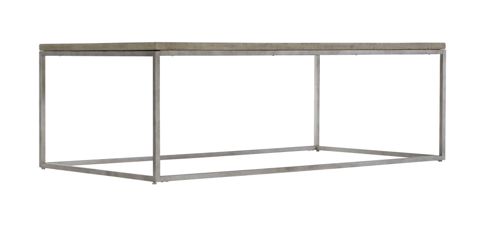 Bernhardt Loft Gresham Cocktail Table  Morel/Glazed Silver   Farmhouse   Coffee Tables   by HedgeApple  Houzz