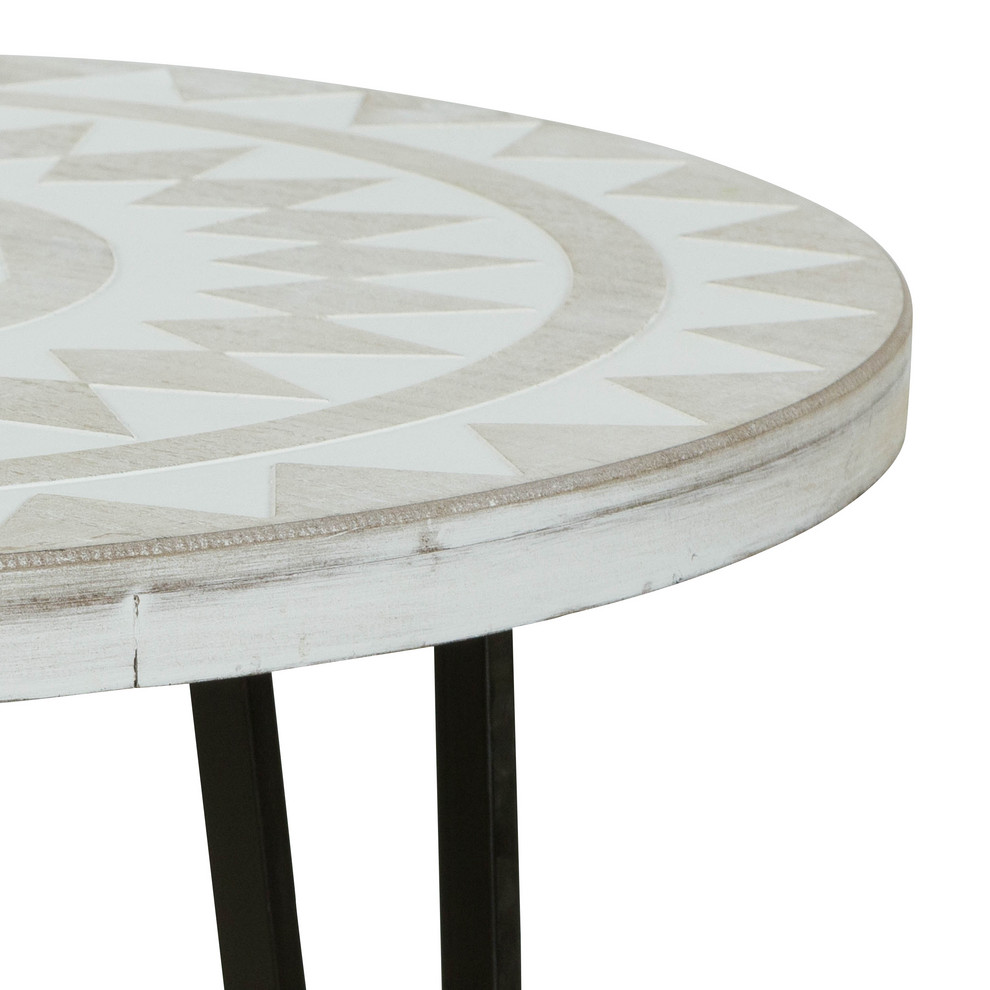 Anthea Bohemain Accent Table   Midcentury   Side Tables And End Tables   by Aspire Home Accents  Inc.  Houzz