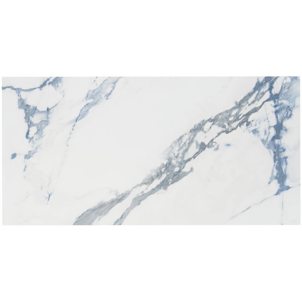 Ivy Hill Tile Calacatta Indigo 12 in. x 24 in. Matte Porcelain Floor and Wall Tile (6 pieces11.62 sq. ft.Case) EXT3RD105290