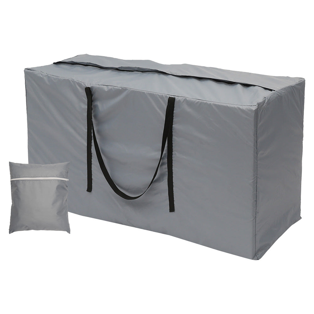 HOTBEST Outdoor Cushion Storage Bag Furniture Cover Garden Waterproof Patio Furniture Cover with Protective Zipper 173 * 76 * 51 cm(Gray)