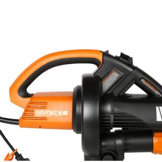 Worx 210 MPH 350 CFM Electric 12 Amp Leaf BlowerMulcherVac with Metal Impeller WG509