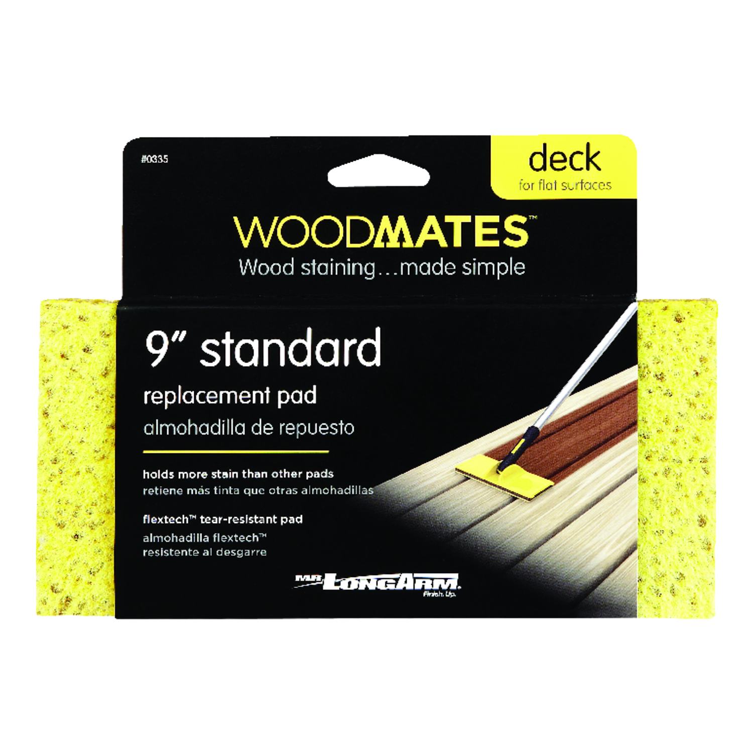 Woodmates Refill 9 in. W Wood Stain Pad For Decks